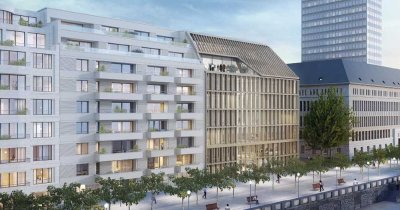 Geräumige 3-Zimmer-Wohnung mit 2 Bädern und direktem Rheinblick