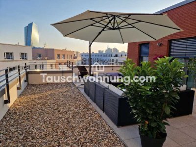 Tauschwohnung: Penthouse Wohnung Frankfurt Ostend