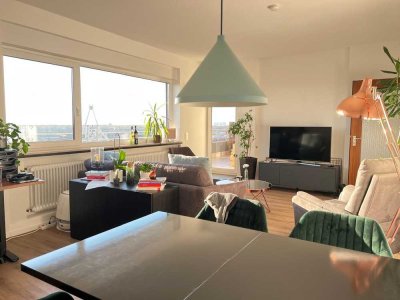 Penthouse 92qm 3 -Zimmer Wohnung in LU Mitte, toller Ausblick, gute Anbindung, Terrasse und Balkon