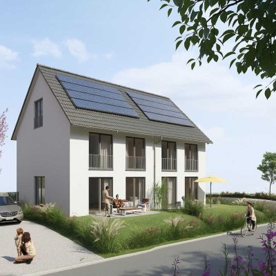 Moderne Neubau-Doppelhaushälfte auf eigenem Grundstück in Großbettlingen