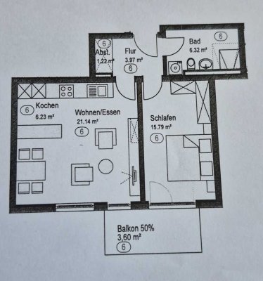 Exklusive 2-Zimmerwohnung, Balkon, Bergblick