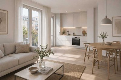 SCHÖNEBERG / TEMPELHOF: BESTE LAGE: ERSTBEZUG im LUXUS Neubau: 2-3-Zimmer-Whg + 2 Bäder und Balkon