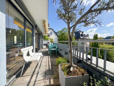Lichtdurchflutetes Penthouse mit Kamin & 2 Garagen (von privat)