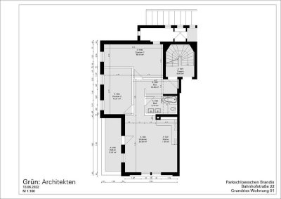 3-Zimmer-Wohnung mit Einbauküche in Brandis