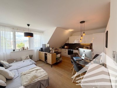 Modernes 2 Zimmer Cityapartment im DG mit hochwertiger Einbauküche!