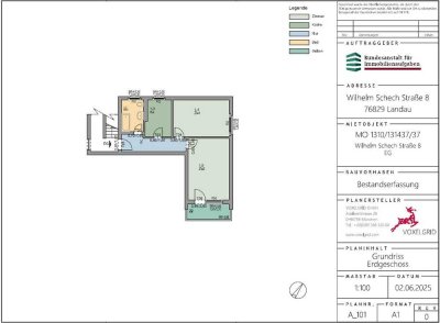 Schöne 2-Zimmer-Wohnung in Landau, Wilhelm-Schech-Straße 8, EG links