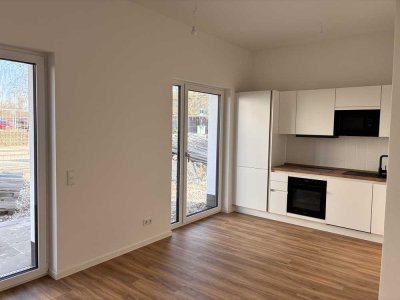 2-Zimmer-Wohnung mit Terrasse im EG mit Einbauküche