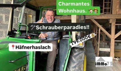 Schrauberparadies zum Knallerpreis! Charmantes Wohnhaus mit Scheune: Historischer Charme.����️