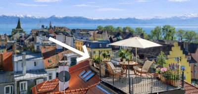 Traumhafte Maisonettewohnung mit imposanter Dachterrasse sowie 360° See- & Bergblick im Herzen de...