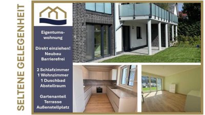 Moderne und sofort Bezugsfreie Erdgeschosswohnung (105qm) in Wittmund mit Gartenbereich PKW Stellpla