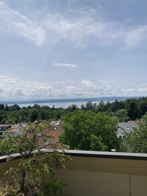 Schöne Seesicht in ruhiger Höhenlage von Meersburg