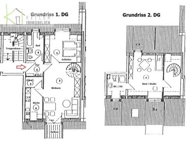 FÜR SELBSTNUTZER, wunderschöne 3-R-DG-Maisonette-Whg., 2 Tageslichtbäder, TG + Außenstellplatz