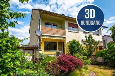 Maintal-Dörnigheim: Sanierungsbedürftige Doppelhaushälfte mit südlicher Ausrichtung in ruhiger Lage