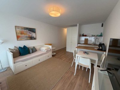 Helle, möblierte 1-Zimmer-Wohnung mit offener Küche