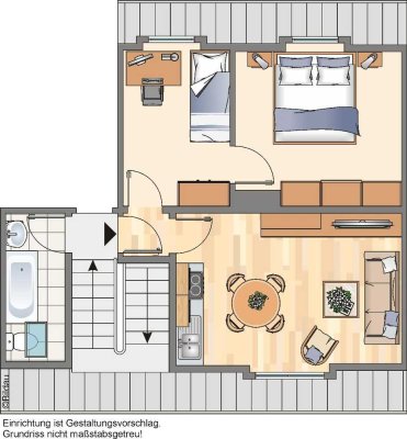 Das richige für Einsteiger / kleine Dachgeschosswohnung im Grumme