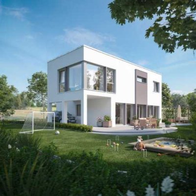 Hochwertiges und stilvolles Architektenhaus mit Grundstück und Carport!