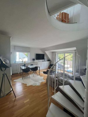 2 Zi Maisonette Wohnung in Düsseldorf-Wittlaer, vermietet, Balkon, TG & 1,2 %-Darlehen übernehmbar
