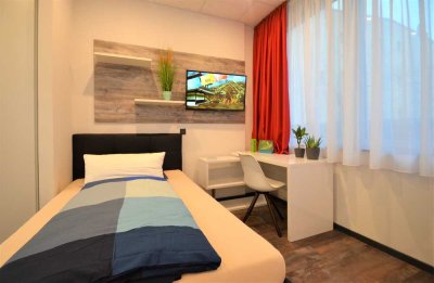 ab 01.08. Smarte 1-Zimmer-Wohnung, möbliert & voll ausgestattet, direkt in der City Aschaffenburg