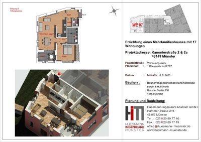 2-Zimmer Neubauwohnung X-Viertel