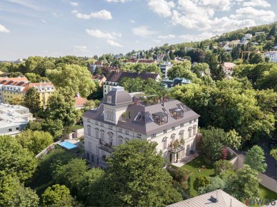 Wohnen wie Carl Freiherr Seutter in seiner Sommerresidenz | Wohnung mit ca. 139m², 4 Zimmern &amp; 4,40 m Raumhöhe | Balkon geplant + Gartenoption &amp; Parkplatz | sanierungsbedürftig