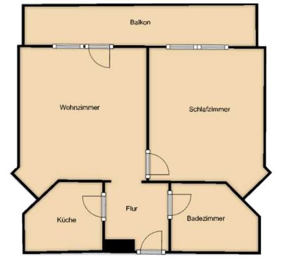 Gepflegte 2-Zimmer-Wohnung mit Balkon in Immenstadt
