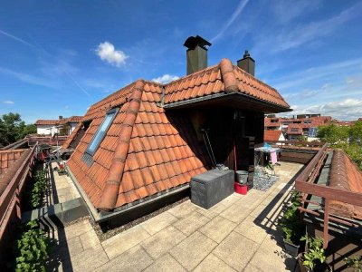 Schicke 1,5 Zimmer-Wohnung mit Dachterrasse