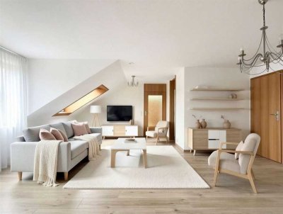 Großzügige 3,5-Zimmer Dachgeschosswohnung mit Sauna und Garage