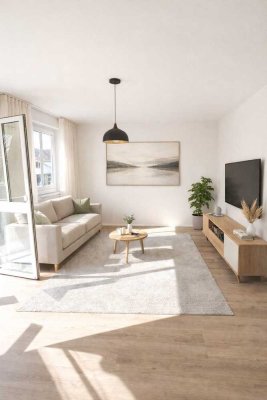 Lichtdurchflutete &  barrierefreie 3 Zimmer Wohnung mit Süd-/West Balkon