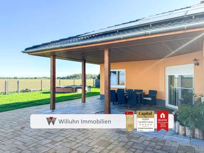 Baujahr 2018: Bungalow inkl. PV-Anlage und Wärmepumpe | Garage | 2 Bäder | Fußbodenheizung