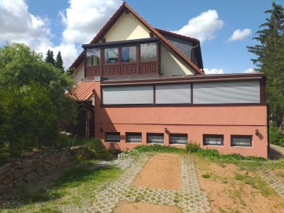 Wohnung in schöner ruhiger Lage in waldnähe mit großem Wintergarten und Kamin im Wohnzimmer, in WR