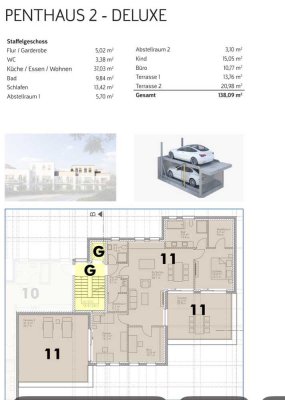 Exklusive Penthouse-Wohnung mit zwei Dachterrassen & hochwertiger Ausstattung am Steinhuder Meer