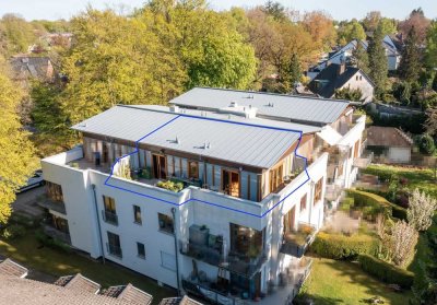 Modern und effizient – exklusive Dachterrassenwohnung mit Blick ins Grüne!