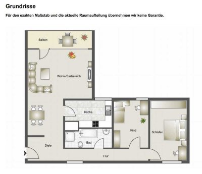 Sanierte Wohnung mit drei Zimmern sowie Balkon und Einbauküche in Nürtingen