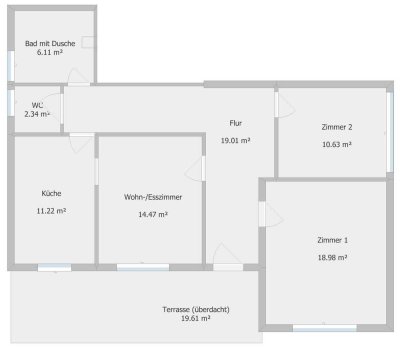 Stilvolle 3-Zimmer-Erdgeschosswohnung mit gehobener Innenausstattung mit EBK in Unterensingen