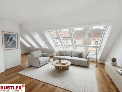 Erstbezug! Dachgeschosswohnung mit Freifläche in bester Lage - Nähe Kutschkermarkt