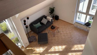 Blick über HN Ost: Sonnige 3,5 Zi- Maisonette Wohnung