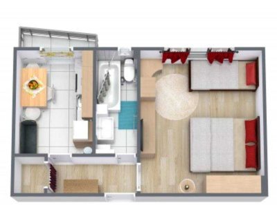 Gepflegte 1-Zimmer Wohnung mit Balkon in Berlin-Reinickendorf