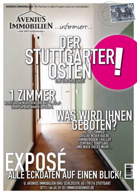 1 Zimmer-Altbau-Wohnung in Stuttgart Ost