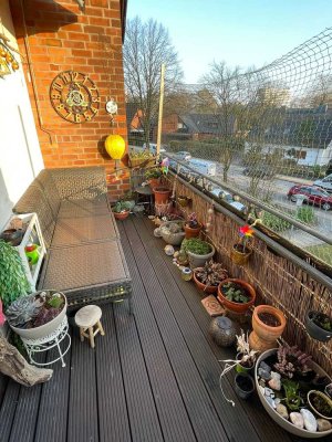 Gut geschnittene  3,5-Zimmer-Wohnung mit Balkon in Hamburg-Billstedt.  Provisionfrei