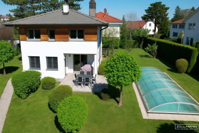 Exklusive Doppelhaushälfte mit beheiztem Pool auf 516 m² in Bestlage von Hietzing | ZELLMANN IMMOBILIEN