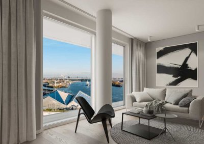 Unverbaubarer Blick über den Baakenhafen im Luxus-Neubauprojekt "FiftyNine"