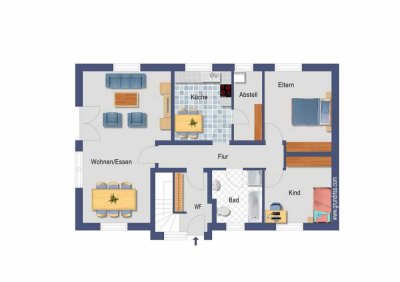 2-Familienhaus - 2 in sich abgeschlossenen Wohnungen mit Einfamilienhauscharakter!