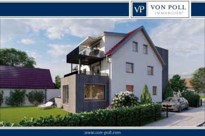 Zukunftsweisende 3-Zimmer-Hochparterre-Wohnung mit Terrasse und Gartenanteil