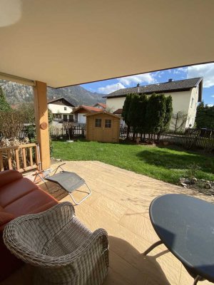 Großzügige 2-Zimmer-Wohnung mit 100 qm Nutzfläche, Garten, Hobbyraum & Einbauküche in Marquartstein