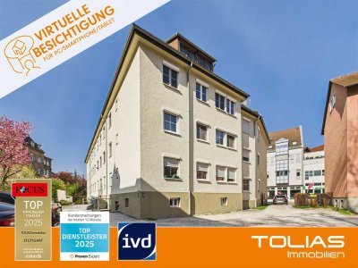Wohnen in Esslingen: Zentrumsnahe 4-Zimmer-Wohnung für Paare, Familien und Anleger inkl. Stellplatz