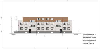 Bauplatz mit Baugenehmigung für einen Mehrfamilienhaus inkl. 2 Penthause  und TG