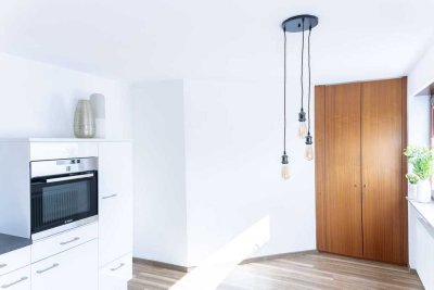 Schöne Erdgeschosswohnung zwischen Rhein und Stollenwörthweiher mit direktem Gartenzugang inkl. TG