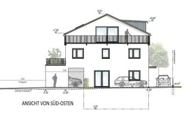 Stilvolle 4-Zimmer-Penthouse-Wohnung mit 2 Dachterassen: Neubau in Essenbach