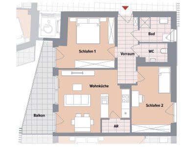 BAUBEGINN ERFOLGT! Neubau-3-Zimmerwohnung mit West-Balkon in Ruhelage in Gösting! VERKAUFSSTART!