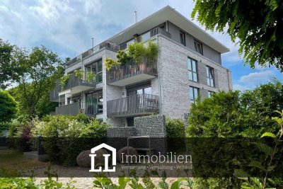 Hochwertige 3-Zimmer-Erdgeschosswohnung mit Terrasse & Tiefgarage.